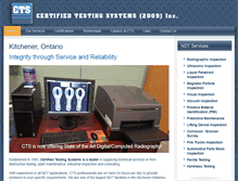 Tablet Screenshot of certified-testing.com